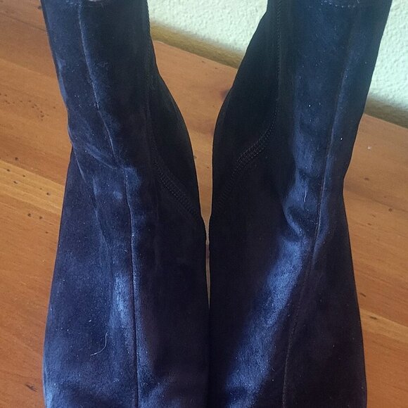 AJ Valenci Black Suede Leather Ankle Boots - Size 7 - Picture 6 of 6